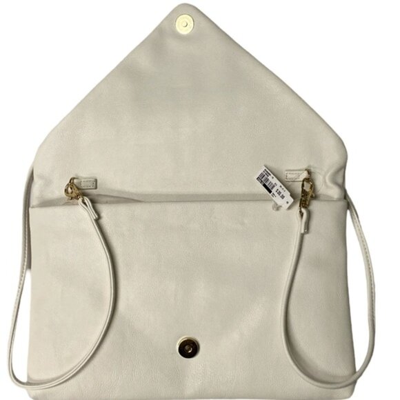 NWT Aldo Cream Gold Studded Clutch Crossbody Bag – Convertible Purse - Picture 5 of 9